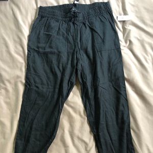 NWT Old Navy black linen pants